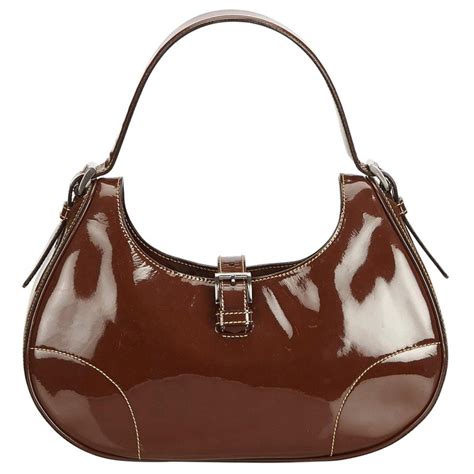 2000s brown prada leather hobo|prada handbags 2010.